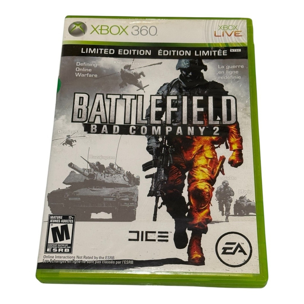 Battlefield Bad Company 2 Limited Edition Xbox 360 Complete Tested EA Shooter Ga